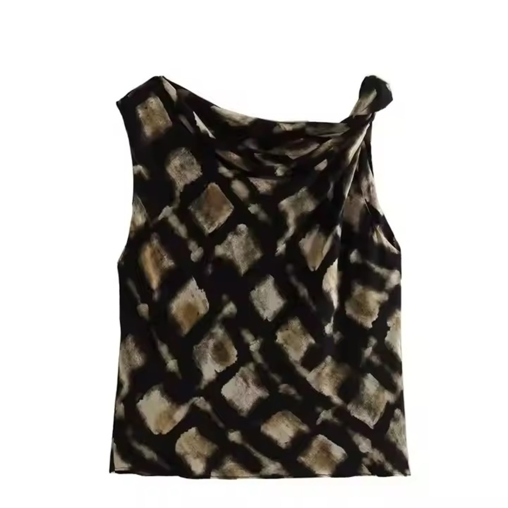 NWT Zara M Printed Shirt